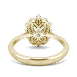 1 1/4 Ct. Tw. Moissanite Oval Ring In 14K Yellow Gold