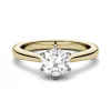 1 Ct. Tw. Moissanite Solitaire Ring In 14K Yellow And White Gold