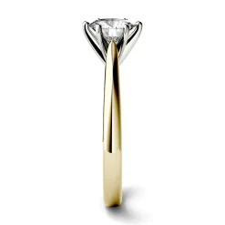 1 Ct. Tw. Moissanite Solitaire Ring In 14K Yellow And White Gold