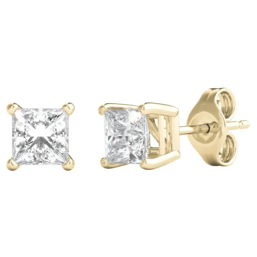 3/4 Ct. Tw. Prima Diamond 4-Prong Stud Earrings In 14K Yellow Gold