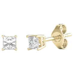 1/4 Ct. Tw. Prima Diamond 4-Prong Stud Earrings In 14K Yellow Gold