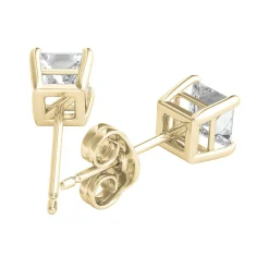 3/4 Ct. Tw. Prima Diamond 4-Prong Stud Earrings In 14K Yellow Gold