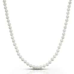 Cultured Freshwater Pearl Necklace In 14K Yellow Gold, 7Mm, 18"
