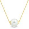 Cultured Freshwater Pearl Pendant In 10K Yellow Gold