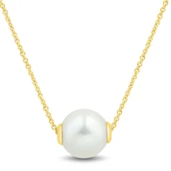 Cultured Freshwater Pearl Pendant In 10K Yellow Gold
