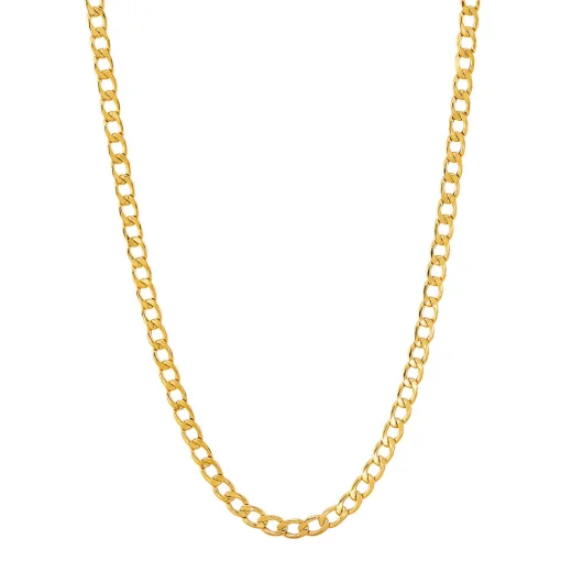 Curb Chain In 14K Yellow Gold, 22"