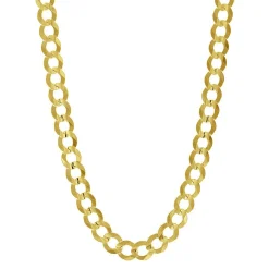 Curb Chain In 14K Yellow Gold, 8.2Mm, 24"