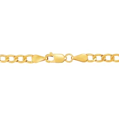 Curb Chain In 14K Yellow Gold, 22