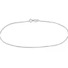 Curb Link Chain Bracelet In Platinum, 7"