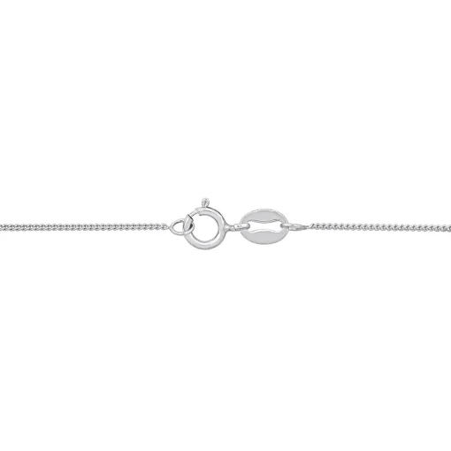 Curb Link Chain Bracelet In Platinum, 7"