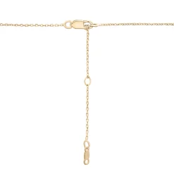 Curb Link Horizontal Bar Necklace In Vermeil