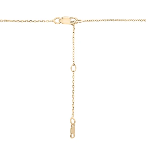Curb Link Horizontal Bar Necklace In Vermeil