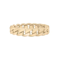 Curb Link Ring In Vermeil