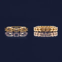 Curb Link Ring In Vermeil
