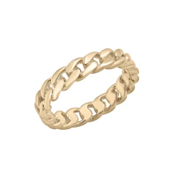 Curb Link Ring In Vermeil