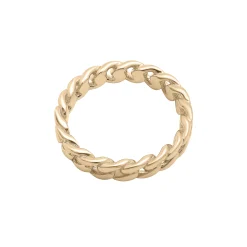 Curb Link Ring In Vermeil