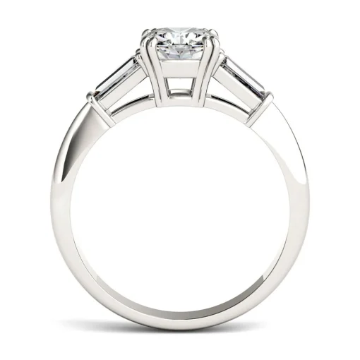 Cushion-Cut Moissanite Ring In Platinum (1 3/8 Ct. Tw.)