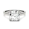 Cushion-Cut Moissanite Solitaire Ring In 14K White Gold (3 1/4 Ct.)