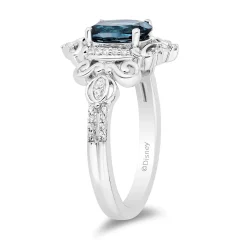 Diamond & London Blue Topaz 