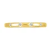 Diamond Accent Burnished Band In 10K Yellow Gold