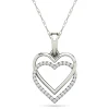 Diamond Accent Double Heart Necklace