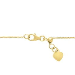 Diamond Accent Multi-Charm Necklace In 10K Yellow Gold