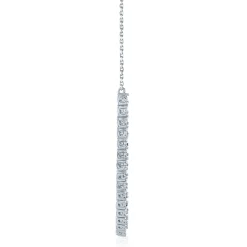 Diamond Accent Necklace In Sterling Silver