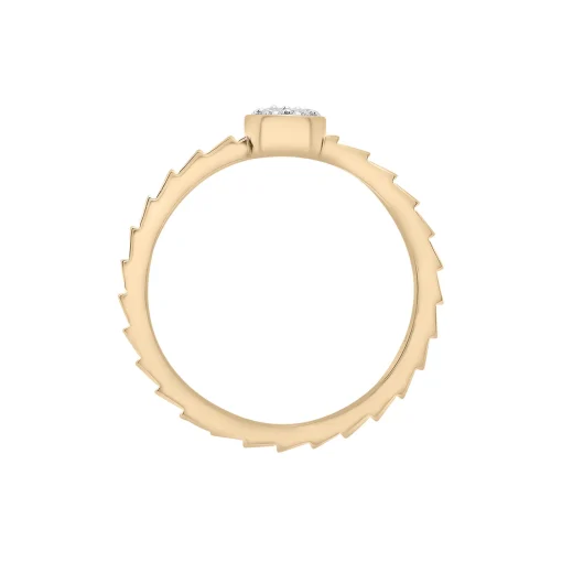 Diamond Accent Pear Cluster Ring In Vermeil