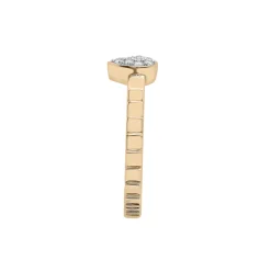 Diamond Accent Pear Cluster Ring In Vermeil