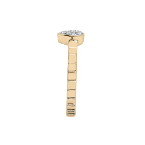 Diamond Accent Pear Cluster Ring In Vermeil