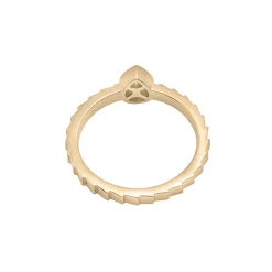 Diamond Accent Pear Cluster Ring In Vermeil