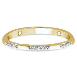Diamond Accent Ring In 10K Yellow Gold