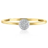 Diamond Accent Ring In 14K Yellow Gold