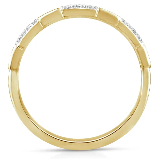 Diamond Accent Ring In 10K Yellow Gold