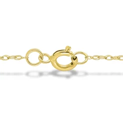 Diamond Accent Twist Infinity Pendant In 10K Yellow Gold