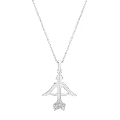 Diamond Accent Zodiac Pendant In