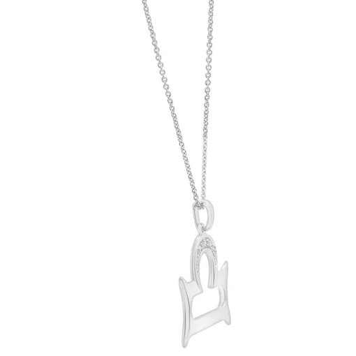 Diamond Accent Zodiac Pendant In