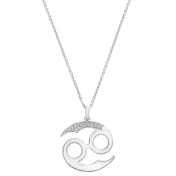 Diamond Accent Zodiac Pendant In