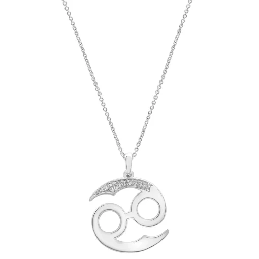 Diamond Accent Zodiac Pendant In