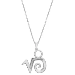 Diamond Accent Zodiac Pendant In