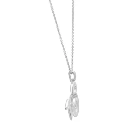 Diamond Accent Zodiac Pendant In