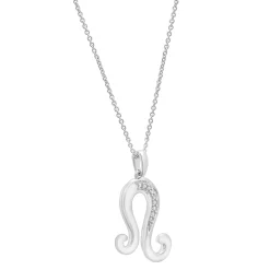 Diamond Accent Zodiac Pendant In