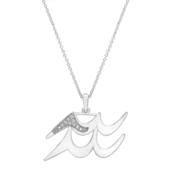 Diamond Accent Zodiac Pendant In