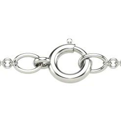 Diamond And Blue Sapphire Bar Pendant In 14K White Gold (1/7 Ct. Tw.)