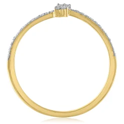 Diamond Arrow Ring In 14K Yellow Gold (1/10 Ct. Tw.)