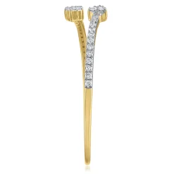 Diamond Arrow Ring In 14K Yellow Gold (1/10 Ct. Tw.)