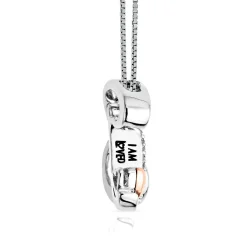 Diamond" B" Initial Necklace