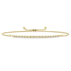 Diamond Bolo Bracelet In 10K Yellow Gold (1 Ct. Tw.)