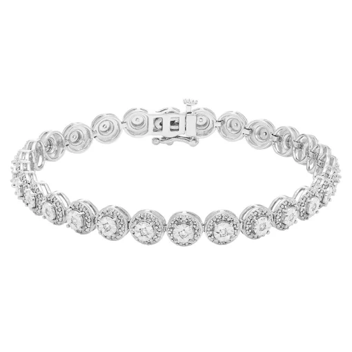 Diamond Bracelet In Sterling Silver (3/8 Ct. Tw.)