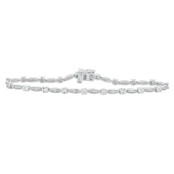 Diamond Bracelet In Sterling Silver (1/4 Ct. Tw.)